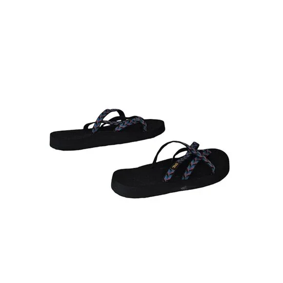 TEVA Women's Olowahu Sandal Slip-On Retro Geometric Multi Colored Size 7 - Picture 2 of 14